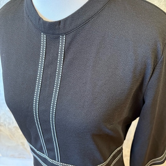 NWT Minimalist Homeyee Elegant Chic Black A-Line Summer Crew Neck Dress Sz 8 - Picture 7 of 11